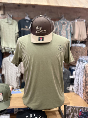 Shoot & Reel FL Flag/Deer Tee - Olive