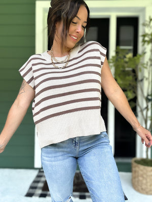 Gracie Striped Knit Top
