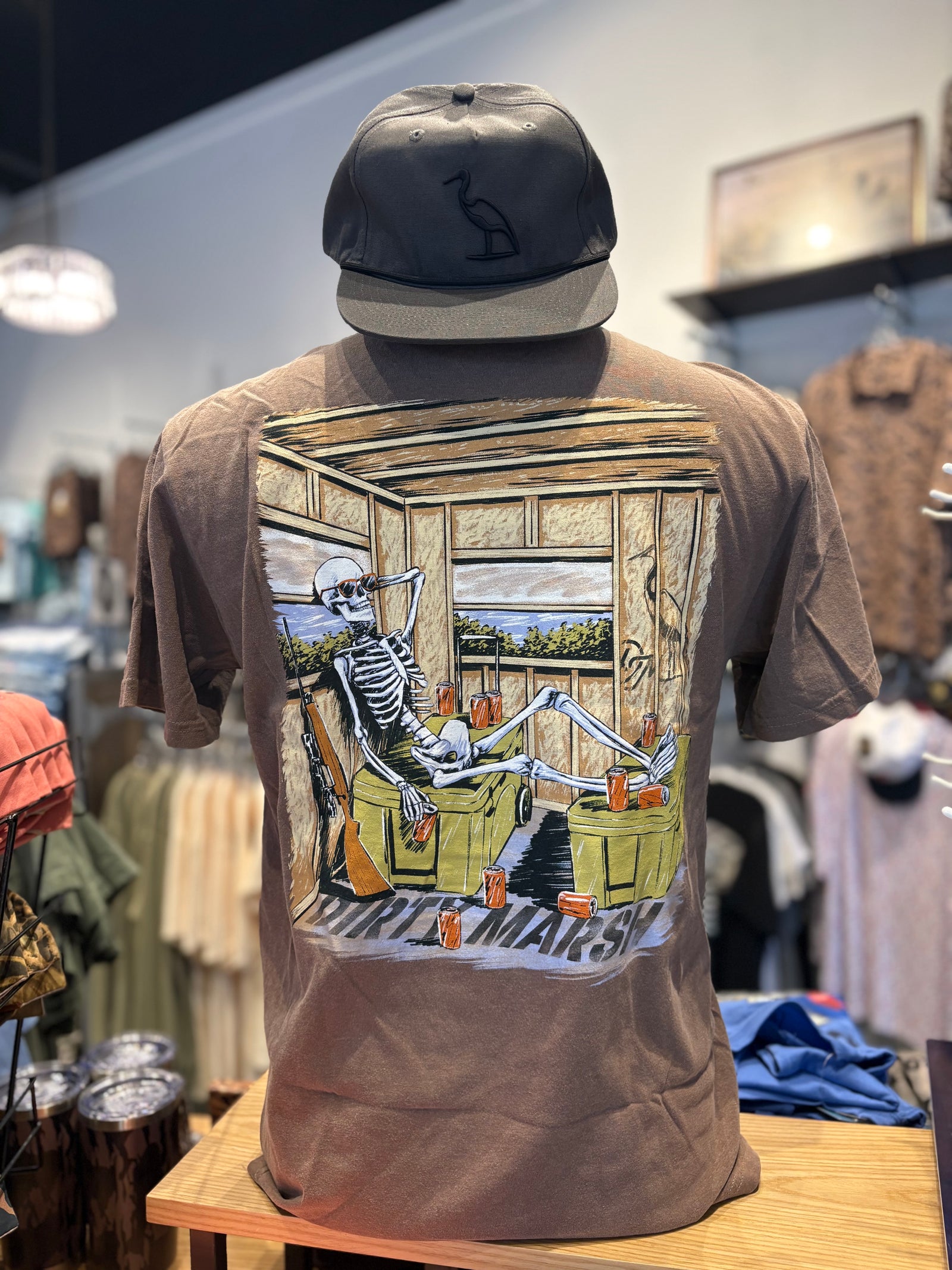 Dirty Marsh Skelly In Da Stand Tee - Espresso
