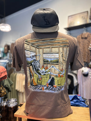Dirty Marsh Skelly In Da Stand Tee - Espresso