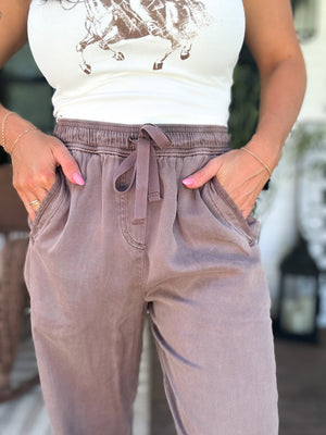 Jaden Tapered Pants -Cocoa