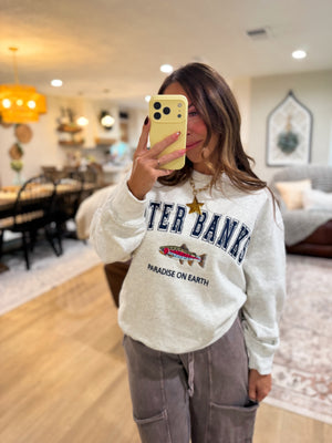 Outer Banks Embroidered Crew Neck