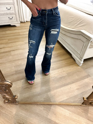 Lila Mid Rise Flare Denim Jeans