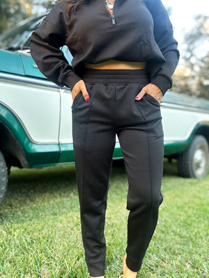 DOORBUSTER - Britt Half Zip Pullover - Black