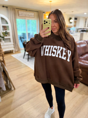 Whiskey/Hungover Reversible Mock Neck