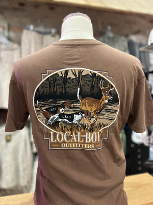 Local Boy Deer Drive Tee - Espresso