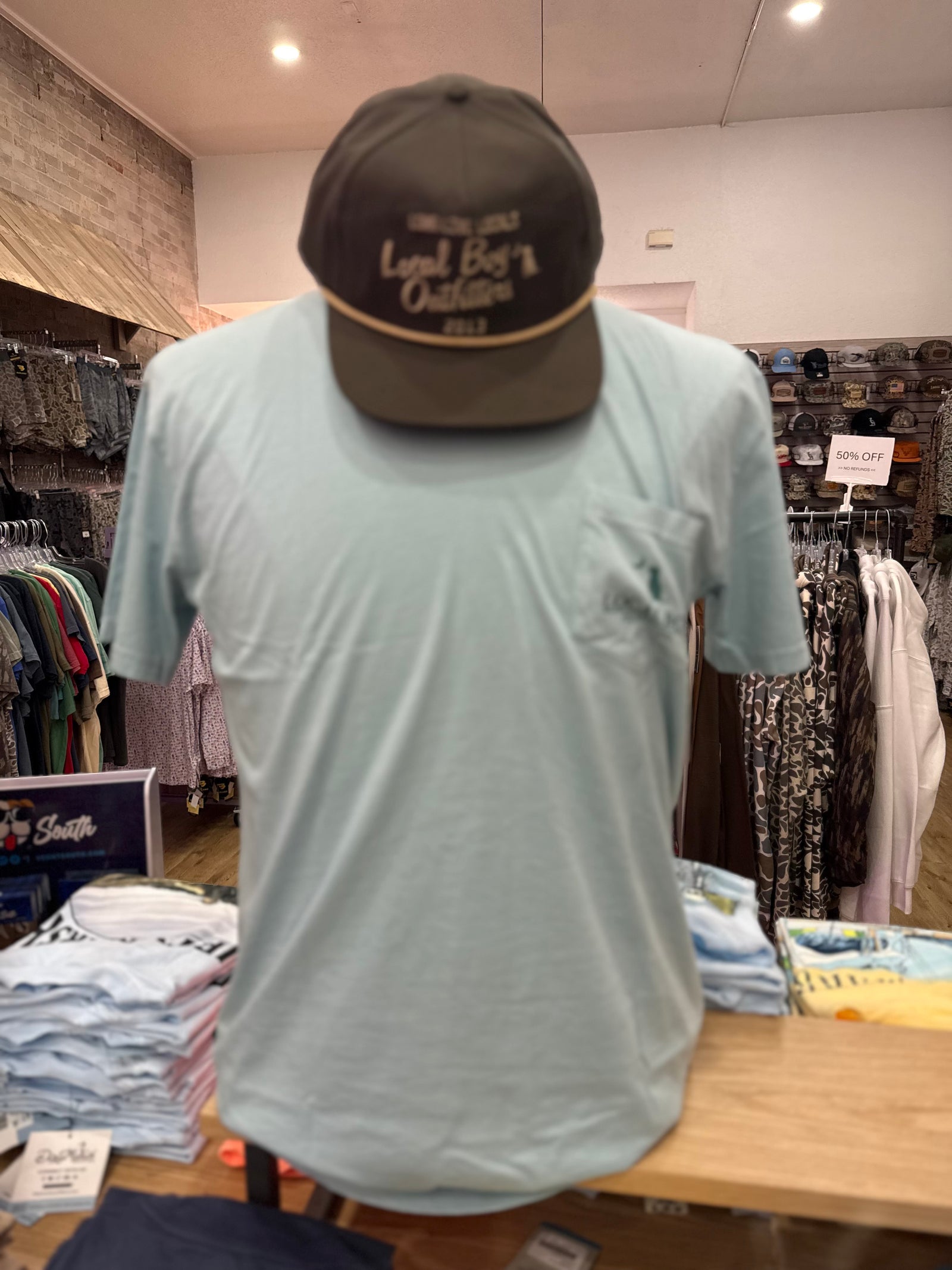 Local Boy Jon Boat Plate SS Tee