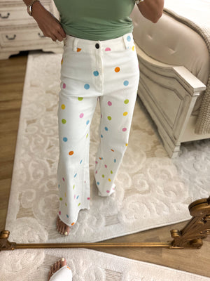 Holly Pastel Polka Dot Pants