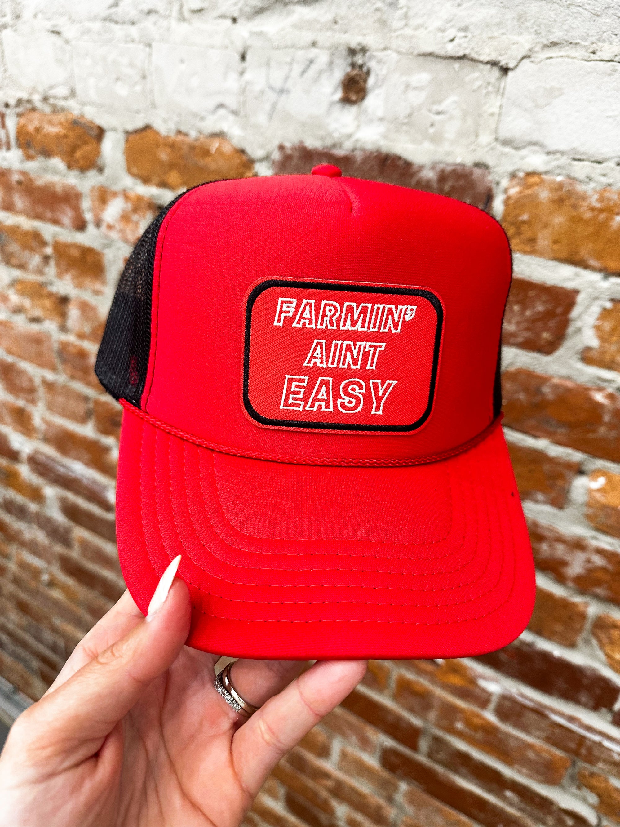 Farmin' Aint Easy Patch Hat