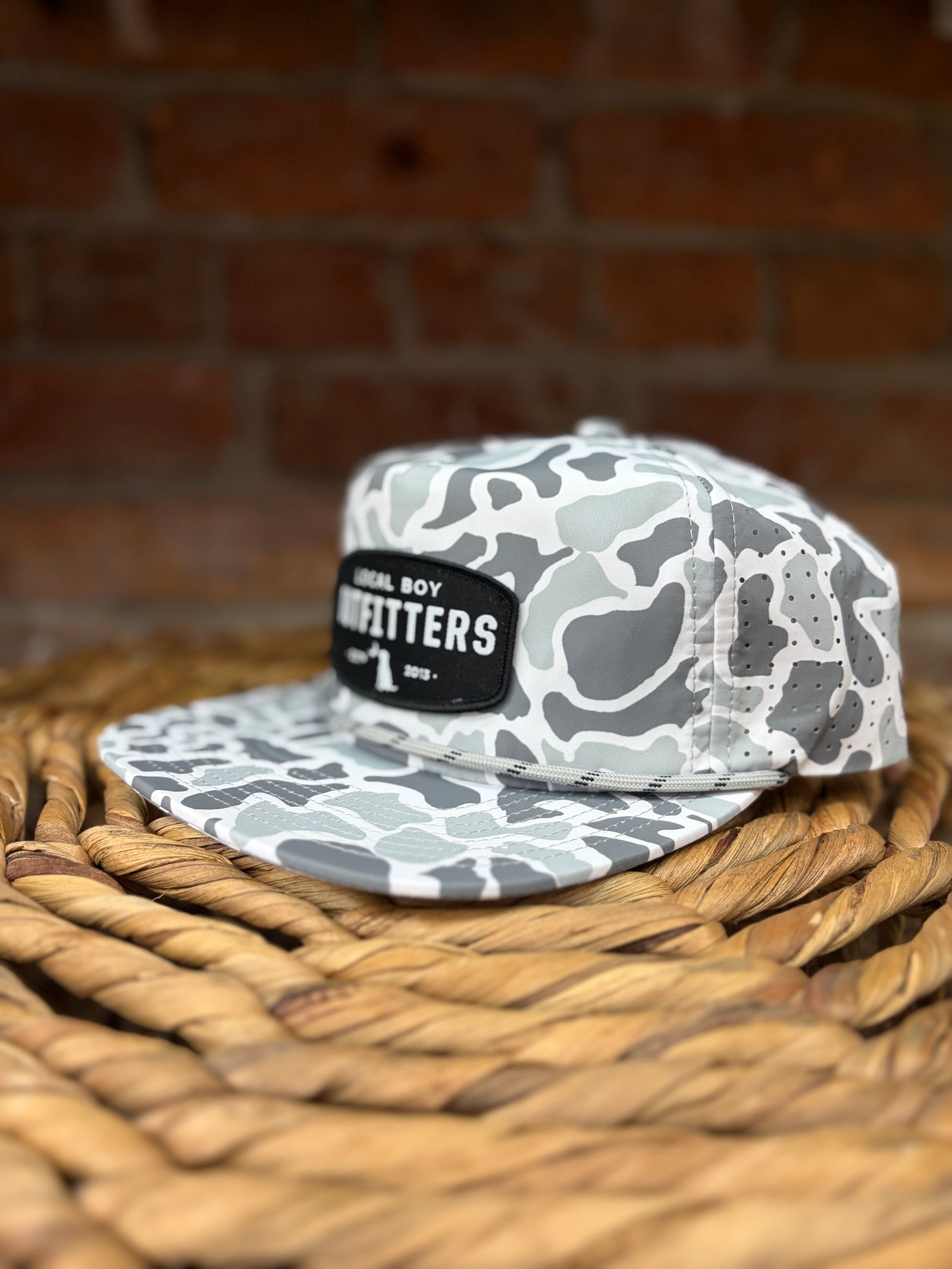 Local Boy Woven Patch Perf Rope Hat