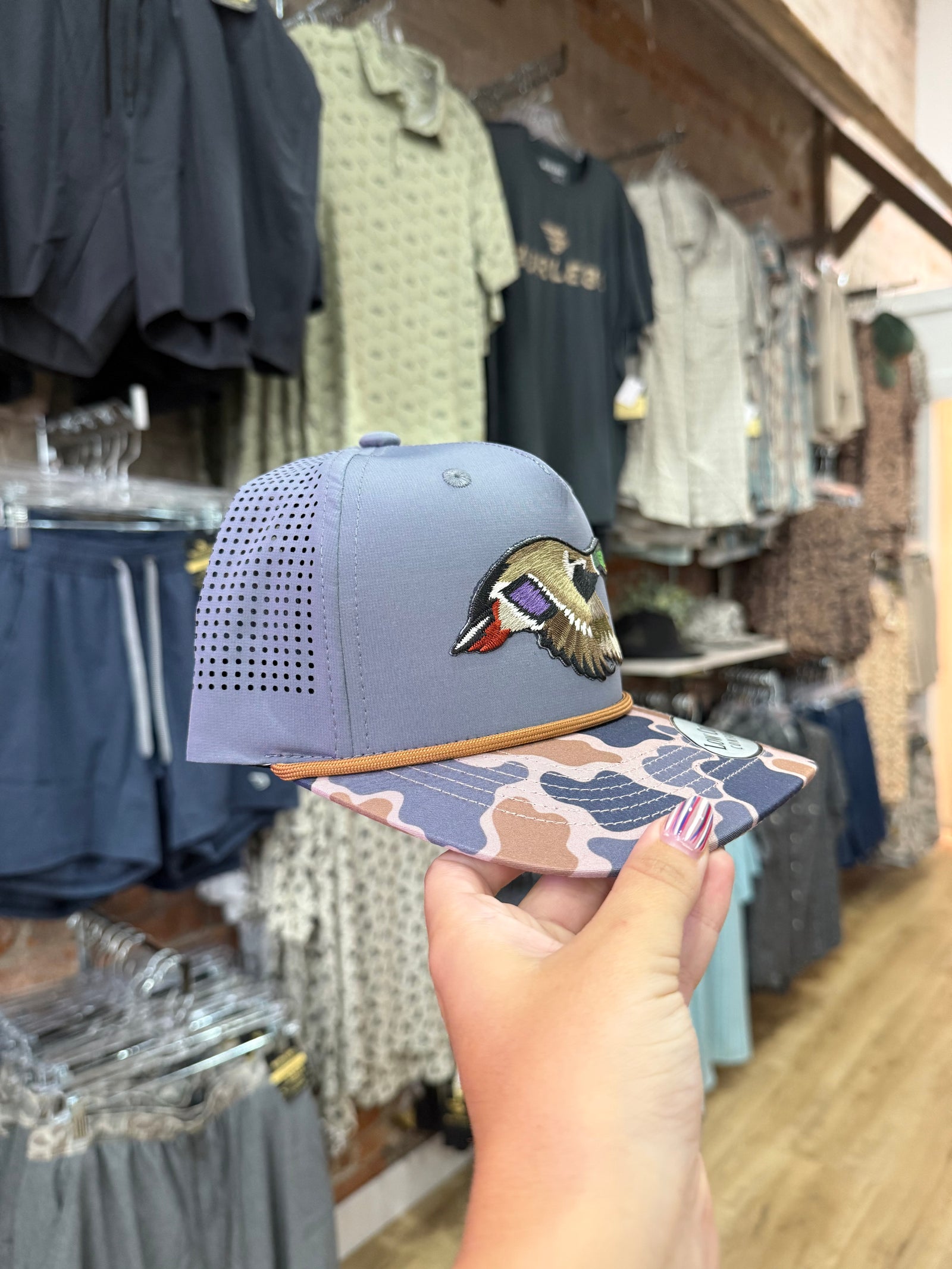 Good Ole Boys Mallard Patch Grey/Camo Rope Hat