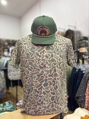 Local Boy Short Sleeve Heather Blend Crew - Localflage Forest