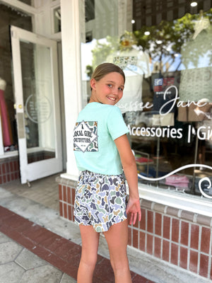 Youth Local Girl Petal Shorts - Localflage Bluff