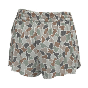 Youth Local Girl Petal Shorts - Forest Camo Flora