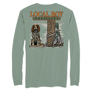 Youth Local Boy Spaniel Stand Long Sleeve Tee