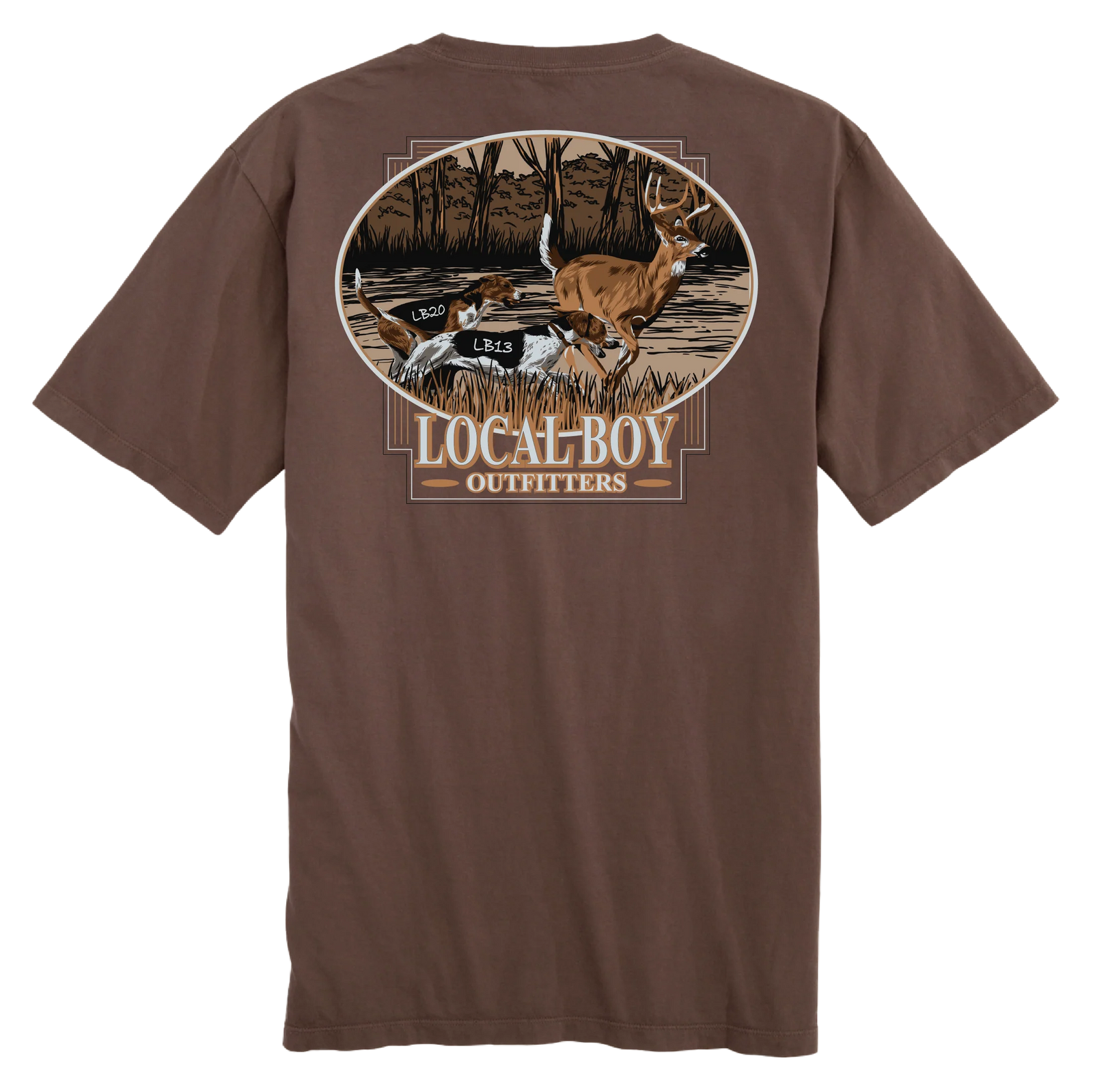 Local Boy Deer Drive Tee - Espresso