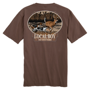 Local Boy Deer Drive Tee - Espresso