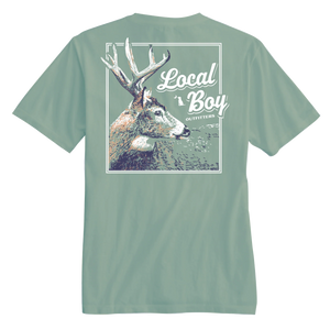 Local Boy Stag Profile Tee - Bay