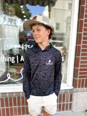 Youth Southern Cut Pro Hoodie - Midnight Camo