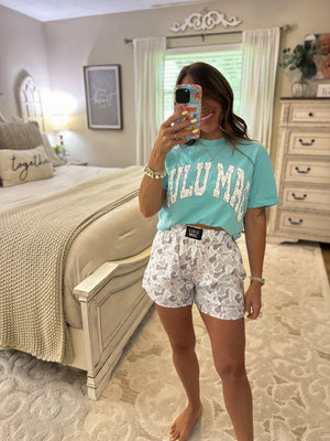 LuluMac Gray Camo Tee - Chalky Mint