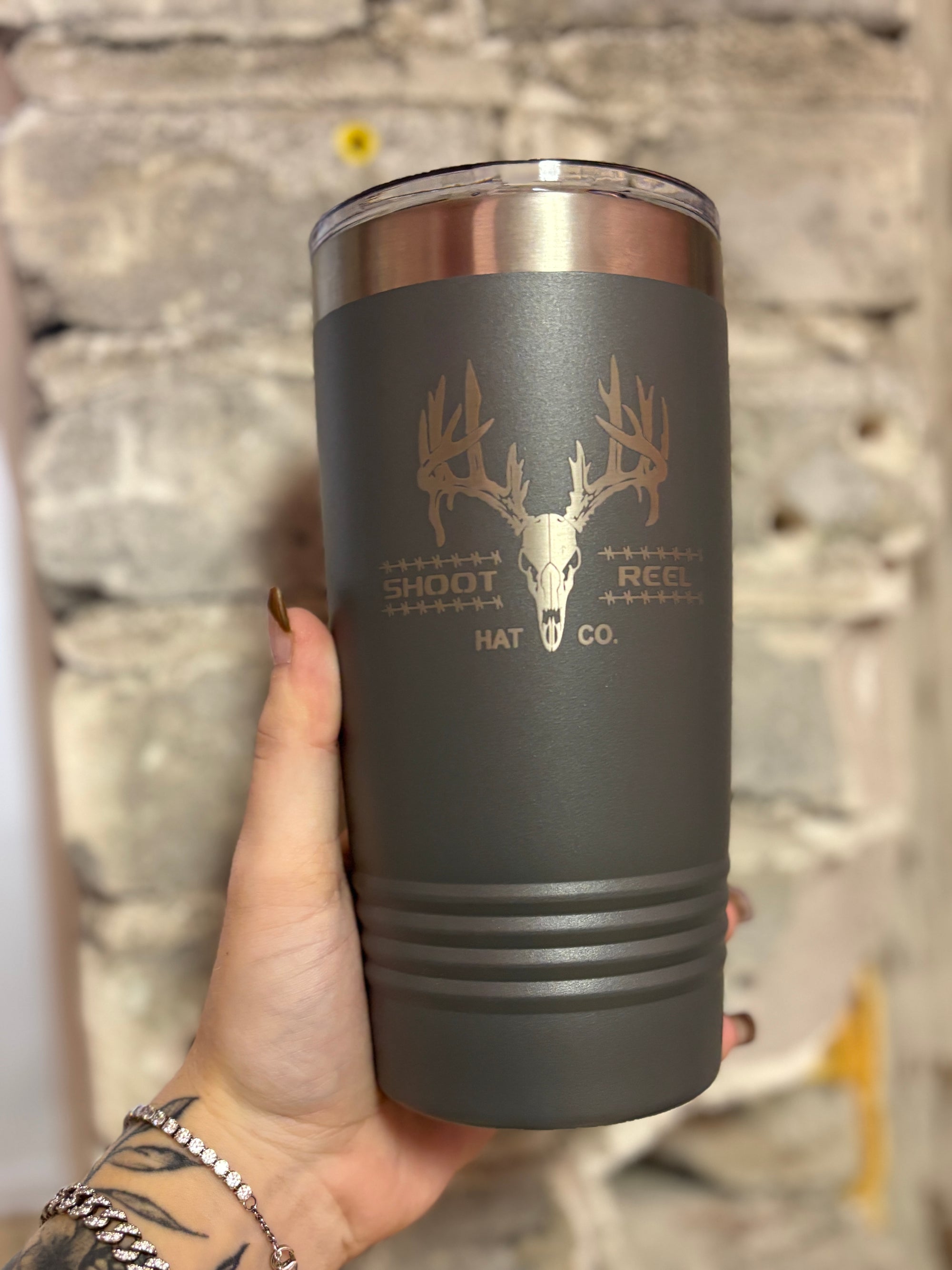 Shoot & Reel 20oz Cup -Deer Skull