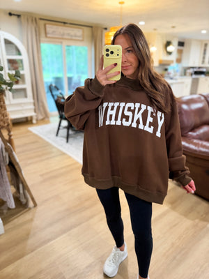 Whiskey/Hungover Reversible Mock Neck