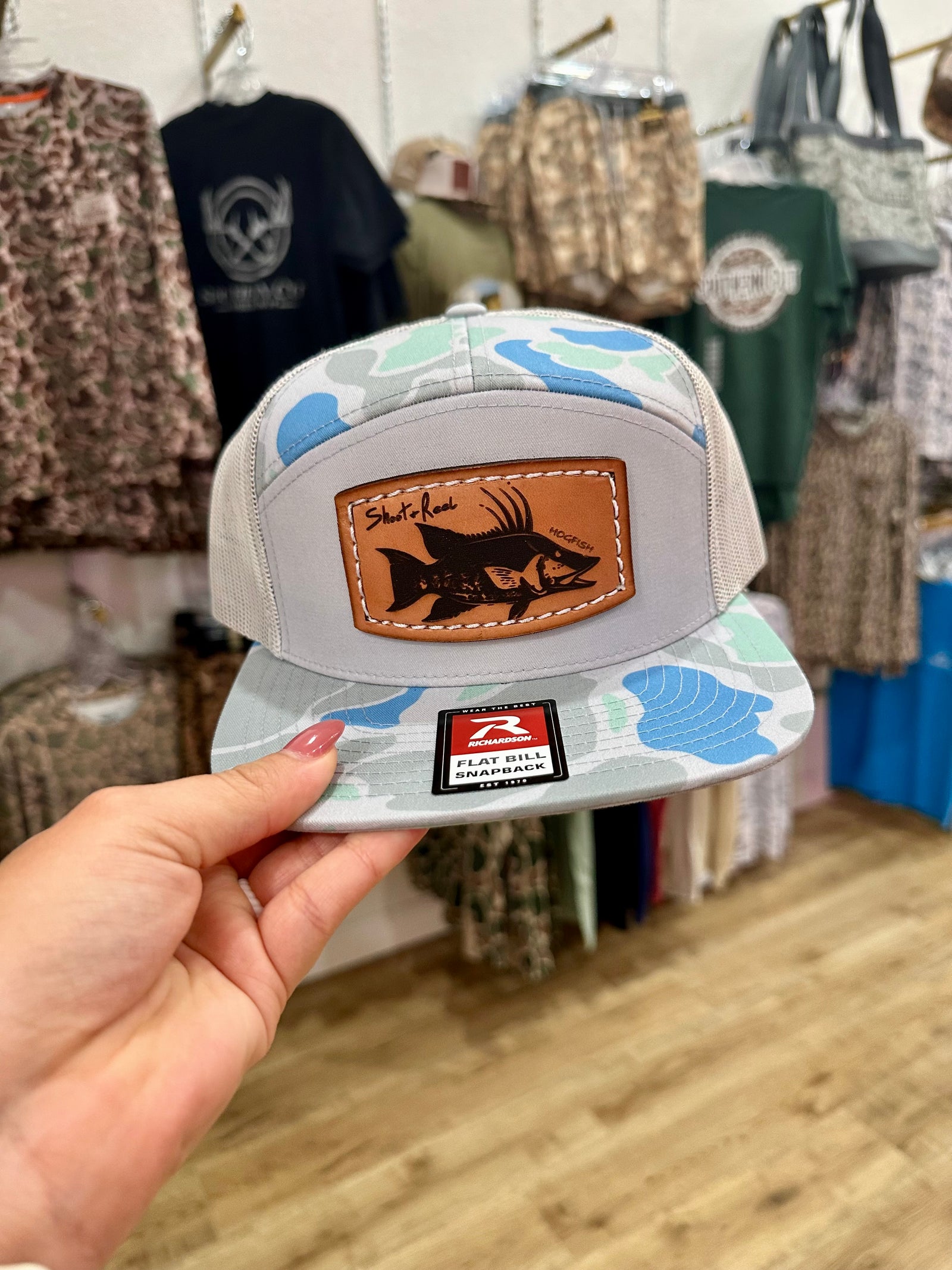 Saltwater Duck Camo Hogfish Patch Men's Hat