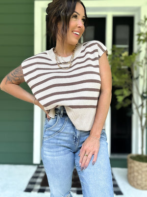 Gracie Striped Knit Top
