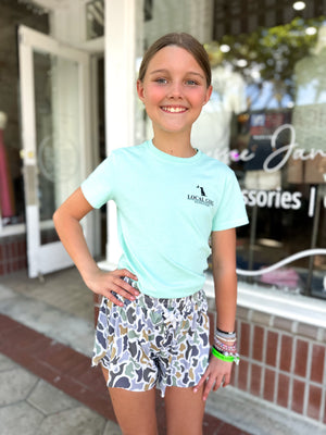Youth Local Girl Petal Shorts - Localflage Bluff