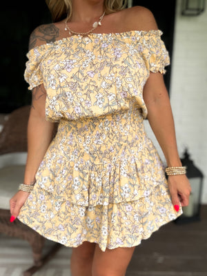 Something To Someone Smocked Mini Dress