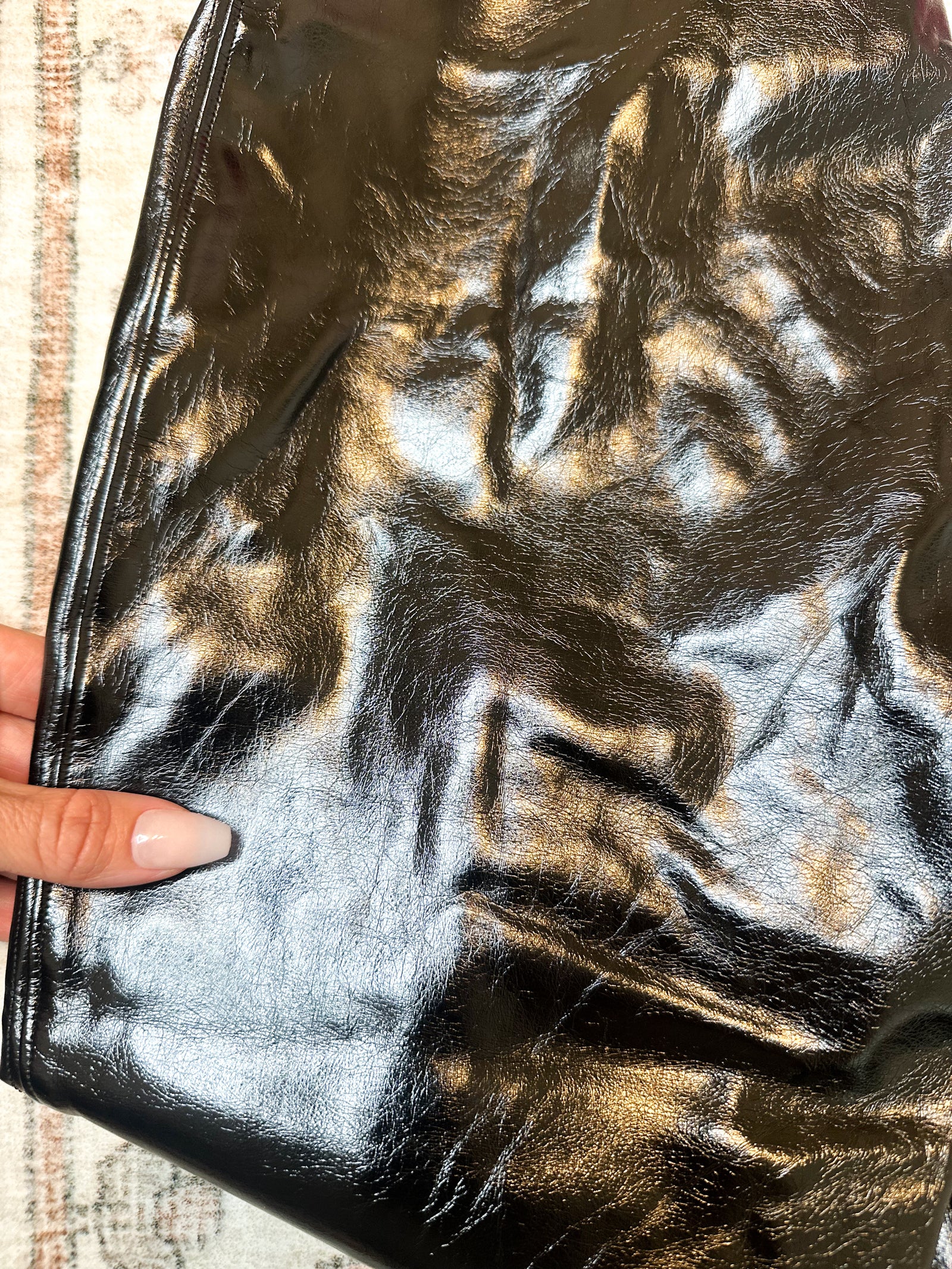 Spanx Paten Leather Leggings - Size Medium