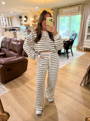 Banks Striped Knit Oversized Sweater Top
