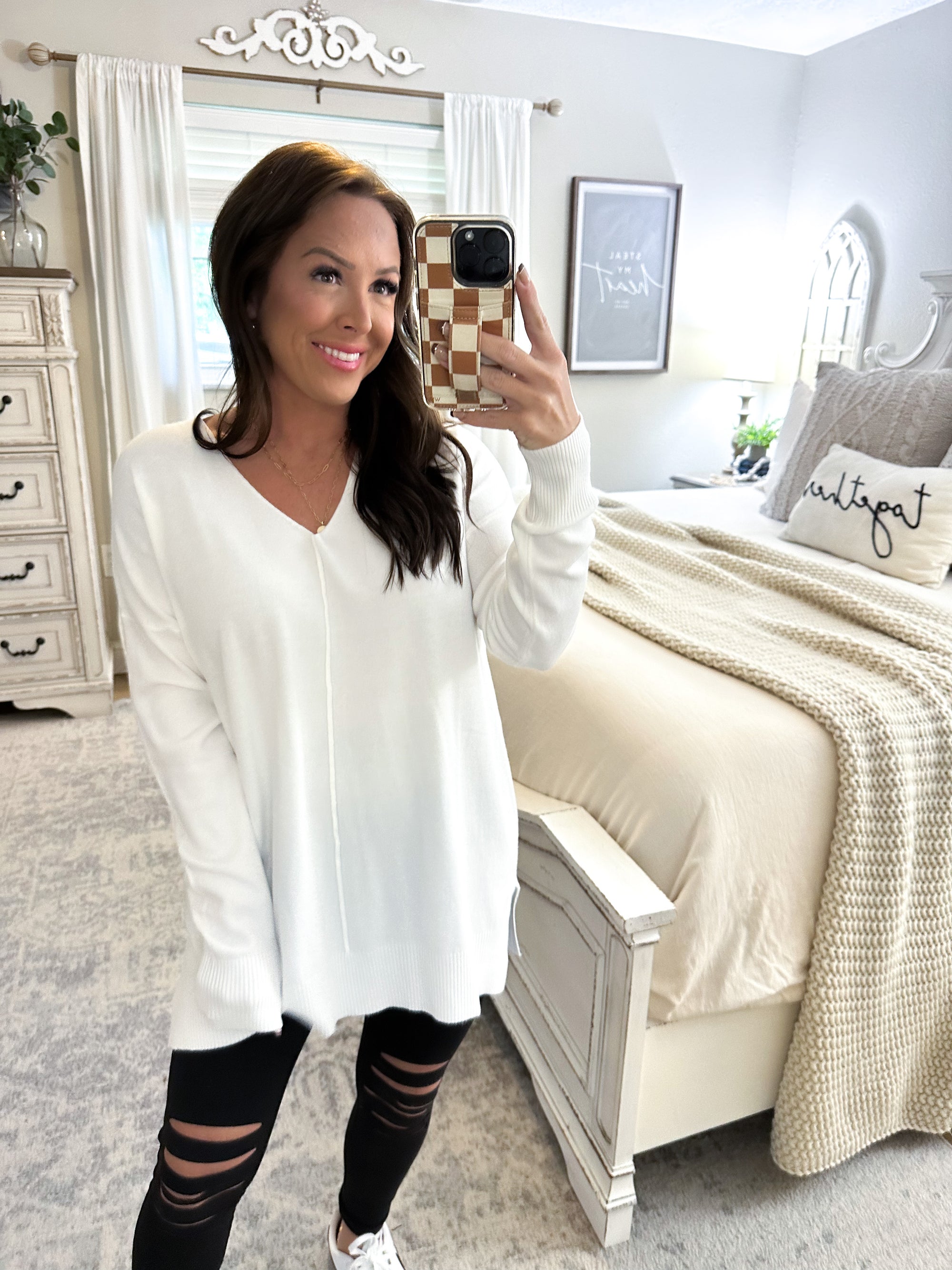 Decisions To Make Tunic Sweater - Ivory