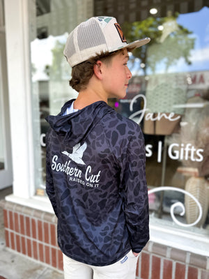 Youth Southern Cut Pro Hoodie - Midnight Camo