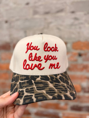 You Look Like You Love Me Trucker Hat - Leopard