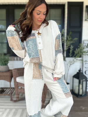 Gemma Bandana Patchwork Top