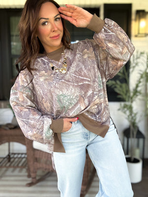Sadie Vintage Camo Top