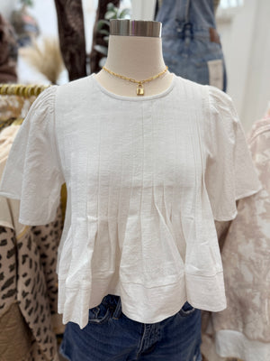 Brandi Flutter Sleeve Blouse