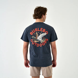 Old School Duck Hunt - Heather Navy