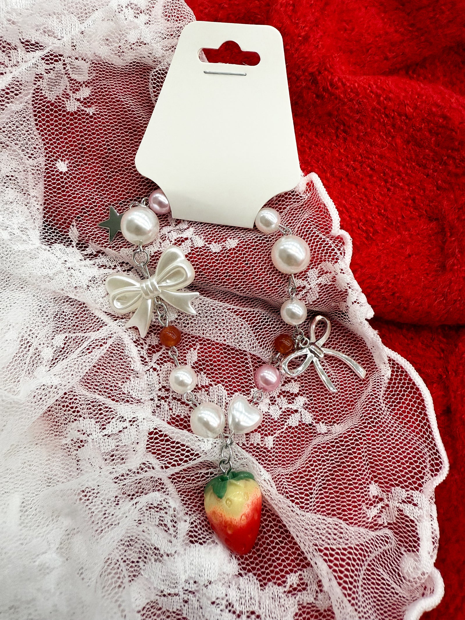 Berrylicious Strawberry Charm Bracelet