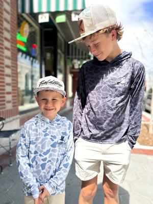 Youth Southern Cut Pro Hoodie - Ocean Camo