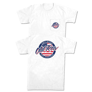 Old Row Circle Logo USA Pocket Tee