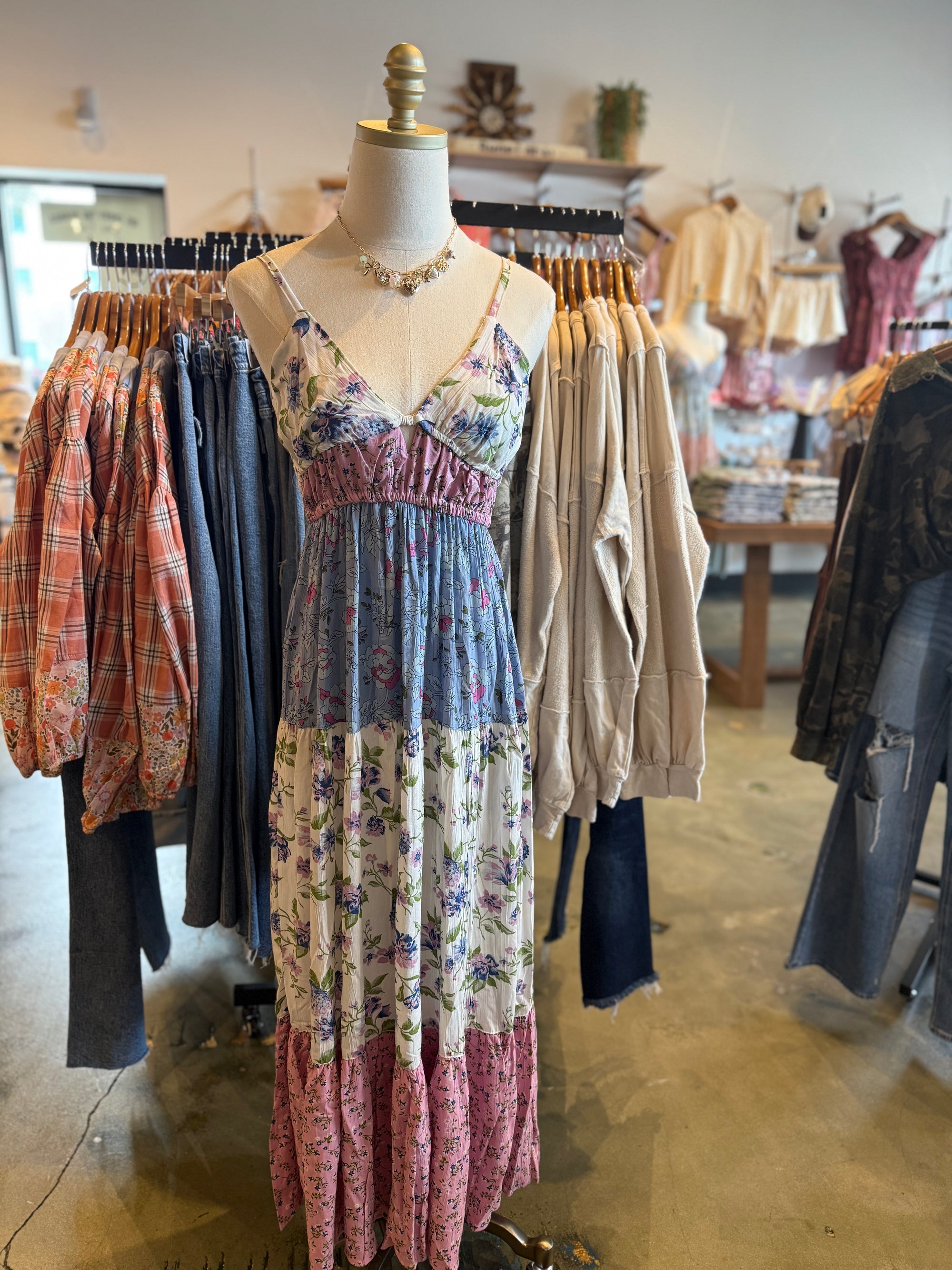 Hopeful Dreamer Patchwork Maxi Dress - Tennessee Jane
