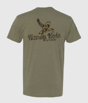 Honey Hole Outdoors Tee - Duck Camo