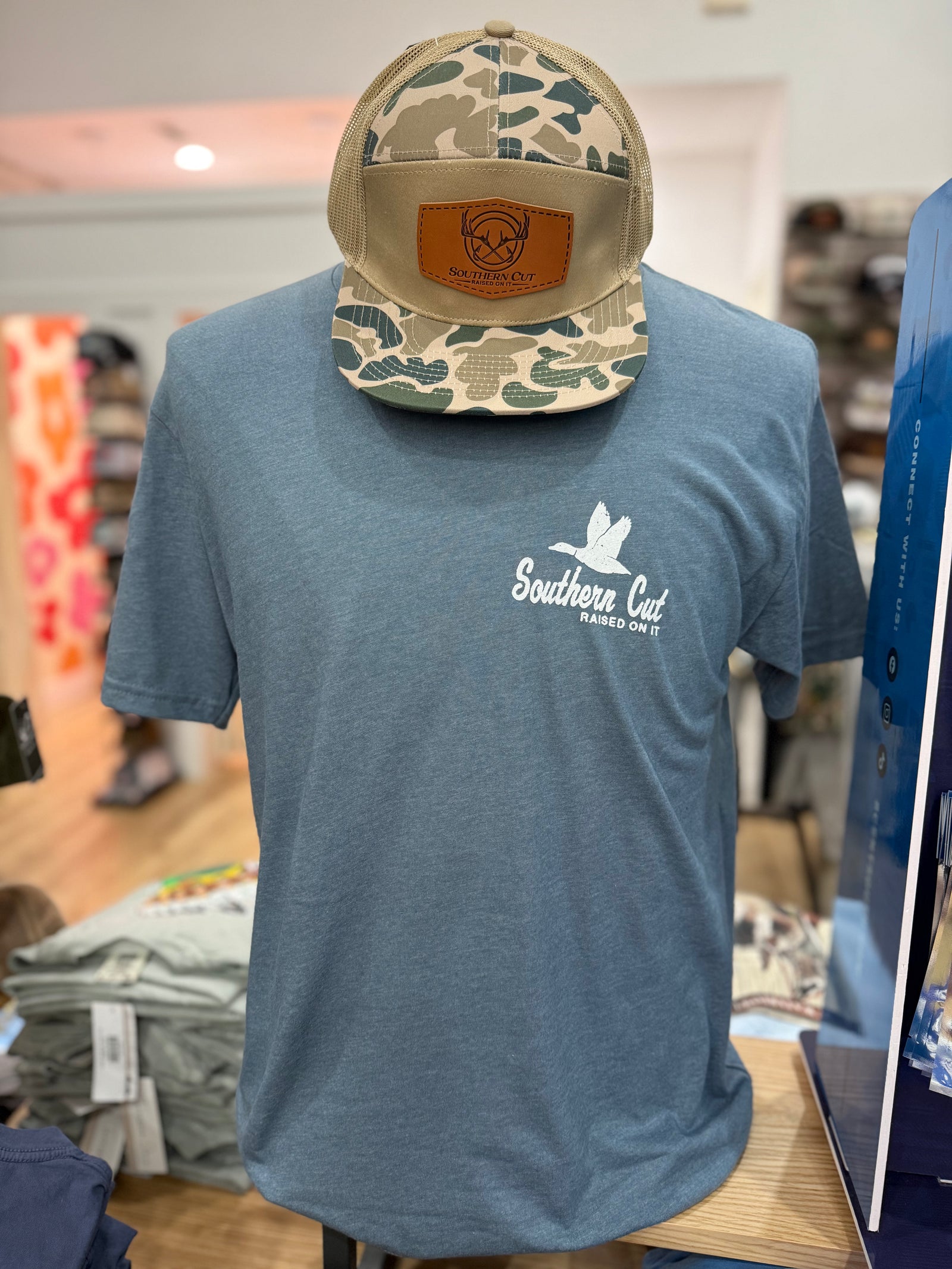 Southern Cut Mallard Perfect Fit Tee- Slate