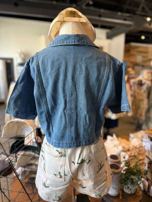 Louisa Denim Button Up Top