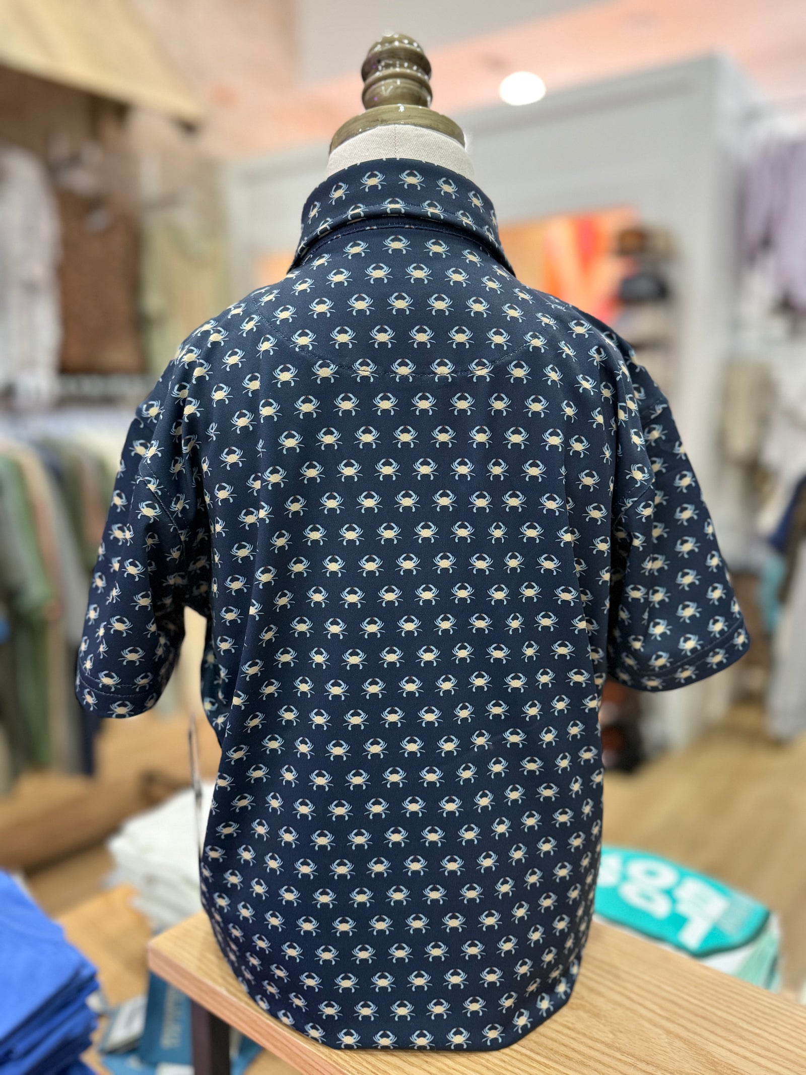 Local Boy Youth Dirty Myrtle Polo - Blue Crab