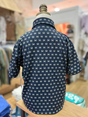 Local Boy Youth Dirty Myrtle Polo - Blue Crab