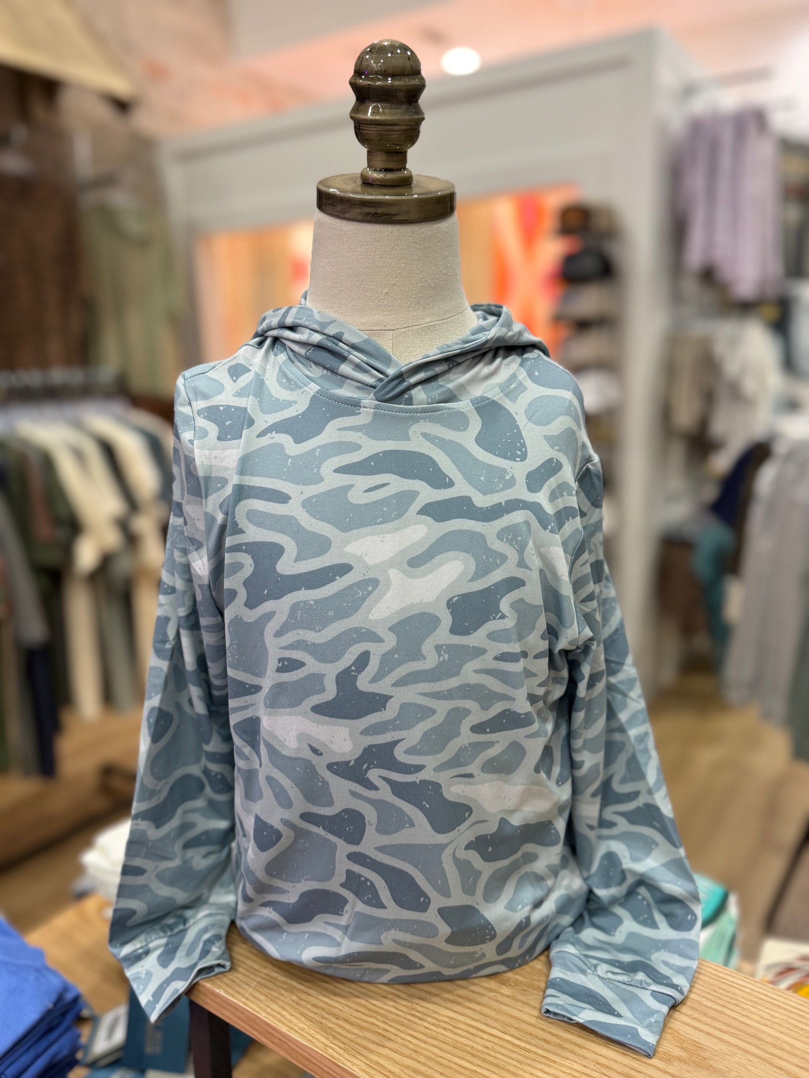 Burlebo Youth Performance Hoodie - Seaside Camo