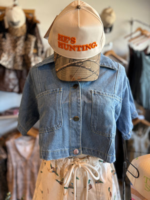 Louisa Denim Button Up Top